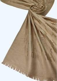 Resim Mim Eşarp Işıl İpek - H Desen Kaşmir İpek Şal 75x190 Cm Gold 