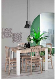 Resim Grande / Miray Mutfak Masa Takımı 4 Sandalye 1 Masa - Cappucino 