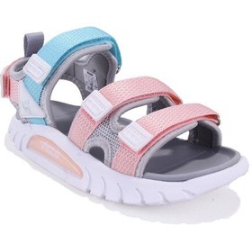 Resim Vicco Cube 332f25y212 Gri Pembe Ortopedik Günlük Kız Çocuk Spor Sandalet Pudra 