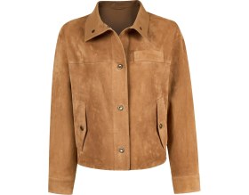 Resim Derimod Sandiego Kadın Camel Oversize Süet Deri Ceket 26SGD565810 