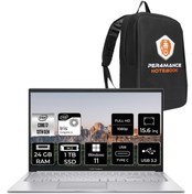 Resim ASUS Vivobook 15 X1504VA i7 1355U 24GB RAM 1TB SSD 15.6'' FHD W11HOME NJ412 & PER4 ÇANTA 