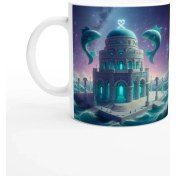 Resim Balık Burcu Baskılı Kahve Kupası - Burçlar Krallığı Şatosu Vs2 