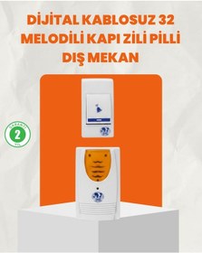 Resim Muratech Kablosuz Kapı Zili Ev Ve Ofis İçin Konforlu Çözüm 