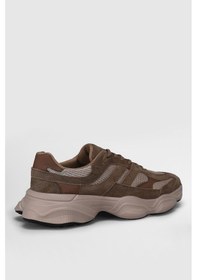 Resim Lufian Mark Erkek Deri Sneaker Ayakkabı Kum Kum 112230240100580 Kum 