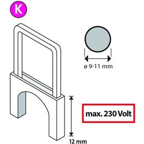 Resim Novus K/12 Tip İzoleli Kablo Zımba Teli 350 Li Paket 