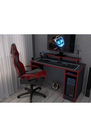 Resim KONAK EV EŞYALARI Red Star Gaming 1.Kalite 100% MDF Bilgisayar Masası,Çalışma Masası,Oyuncu Masası,Gamer,MDF, 