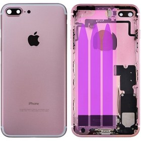 Resim Genos Iphone 7 Plus Uyumlu Dolu Kasa Rose Gold(bakır Renk) Şarj Soketi+on Off Flex+ses Flex Üstünde 