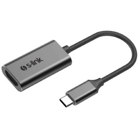 Resim S-link Swapp SW-U512 Gri Metal Type-C to 4K HDMI Adaptör 