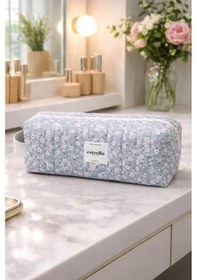 Resim Estrella Mini Dy-son Airwrap Ve Tüm Saç Şekillendiriciler İçin Xl Boy Çanta Seyahat Çantası Mini Gri Çizgi Çok Renkli 