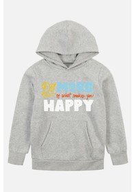 Resim Fyk Kids 2'li Erkek Çocuk Baskılı Cepli Sweatshirt Siyahgri3 