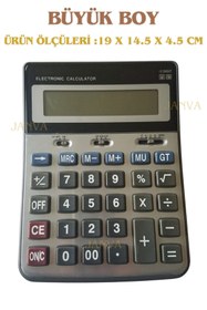 Resim Janva 12 Haneli Finansal İşletmelere Özel Pratik Ergonomik Tuşlu Hesap Makinesi Uzun Ömürlü Kullanım 