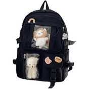 Resim Ganzhoushop Suntek Siyah Sırt Okul Şık Çanta Ayarlanabilir Askılı Xv Siyah 