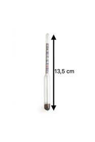 Resim TEKNO İSTANBUL Alkolmetre 0-100 Kısa Form 13.5 cm 