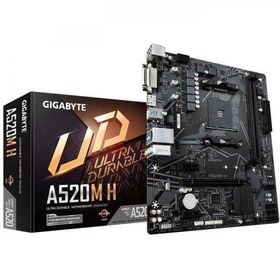 Resim GIGABYTE GA-A520M-H A520 DDR4 (Vga Yok) GLan mATX DVI HDMI M.2 USB3.2 RGB AM4 AMD Anakart 