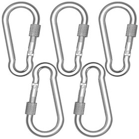 Resim 6mm Vidalı Yaylı Galvanizli Karabina 5 Adet 