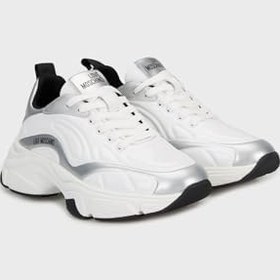 Resim Love Moschino Logolu Deri Kalın Tabanlı Sneaker Ayakkabı Bayan AYAKKABI JA15376G0NJT010A 