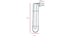 Resim Konveksiyonel Fırın Rezistansı 2*1500W L:54CM M4 (R2022) 