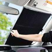 Resim Otomatik Geri Çekilebilir Katlanabilir Güneşlik Arabalar İçin! Araba Monteli İletişim Güneşliği Işık Blokaj Plakası - UV Dirençli ve Isı Yalıtımlı Perde, Kolay Yapıştırma Kurulumu 