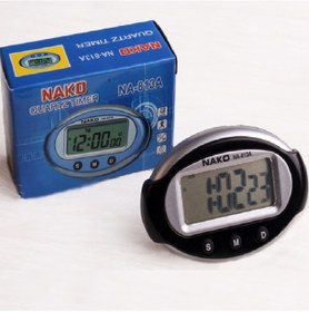 Resim Sones 2 Adet Taşınabilir Araba Elektronik Saati Test Spor Saati Küçük Çalar Saat Kronometre Oval 