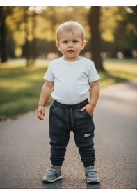 Resim Zekids Erkek Çocuk Cepli Jogger Eşofman Alt-16386 İndigo 