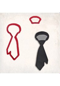 Resim Kravat 3 Kurabiye Kalıbı Şekillendirici Kopat KIrmızı 