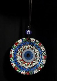 Resim Lale Desenli Gümüş Rengi 12 Santimetre Füzyon Cam Duvar Süsü 