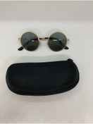 Resim SOVRANO Metal Çerçeveli Siyah Yuvarlak Retro Kadın Güneş Gözlüğü 