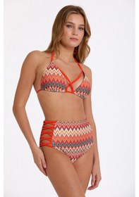 Resim Kocabey 1228-3030 Kadın Üçgen Bikini Takımı Fatura Adı Turuncu 