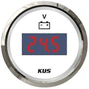 Resim Otomatik 12v 24v Dijital İğne Ölçerli Kamyon Voltmetresi Arka Aydınlatmalı Dijital 9-32v Ws. 