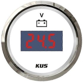 Resim Otomatik 12v 24v Dijital İğne Ölçerli Kamyon Voltmetresi Arka Aydınlatmalı Dijital 9-32v Ws. 