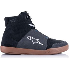 Resim Alpinestars Chrome Korumalı Motosiklet Botu Siyah Mavi 