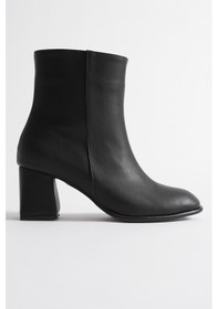 Resim Lucinda Kadın Kışlık Siyah Kalın Topuklu Bot Muhtelif 