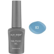 Resim Alix Avien Mavi Gri Kalıcı Oje 83-yoğun Renk Veren Jel Oje 12 Ml-nail Uv Gel Polish 83 