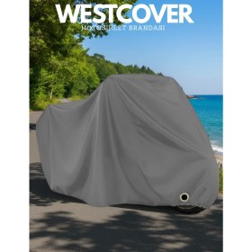Resim WestCover Honda Vtr 250 (Gri-Kilit Uyumlu) Motosiklet Brandası 4 Mevsim Motor Koruma Örtüsü 