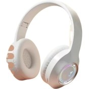 Resim Popüler Işıklı Bluetooth Kulaklık Başa Takılan Yüksek Değerli E-Spor Oyun Müzik Kartı Yuvası Katlanabilir Kulaklık Evrensel (Yurt Dışından) 