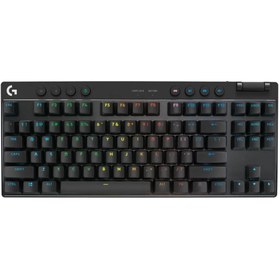 Resim logitech G Pro X TKL LIGHTSPEED Tactile Switch Rgb Kablosuz Ingilizce Mekanik Gaming Klavye, Siyah 