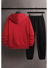 Resim Uyguntarz Unisex Cedric Üzümlü Kekim Eşofman Takımı Kırmızı 