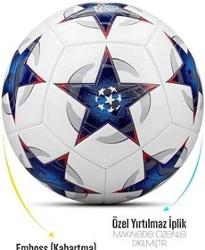 Resim Telvesse Futbol Topu Şampiyonlar Ligi Pompalı Sert Zemin Halı Saha Futbol Topu No:5 034 