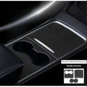 Resim Hightower Tesla Model 3 Highland 2024-2025 Model Y/3 2021-2022 Siyah Konsol Koruyucu Premium Turuncu İç Aksesuar 