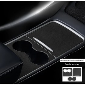 Resim Hightower Tesla Model 3 Highland 2024-2025 Model Y/3 2021-2022 Siyah Konsol Koruyucu Premium Turuncu İç Aksesuar 