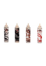 Resim Dekor Sos Topping Ailesi 750 G X 4 Adet Çikolata, Vanilya, Karamel, Çilek 