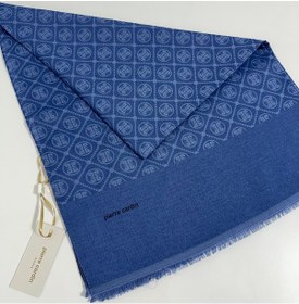 Resim Pierre Cardin Elegans Monogram Şal-75 X 190-090700-922 İndigo Mavi İndigo Mavi 