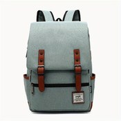 Resim Elmpaly Moda Minimalist Yeşil Tonlu Seyahat Sırt Çantası Üniversiteli Genç Kızlar İçin Kapaklı Sırt Çantası Haki 