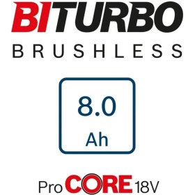 Resim Bosch Procore Akü Başlangıç Seti 2 x 8 Amper 1600A02T5P 