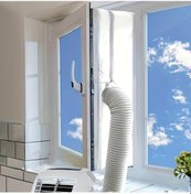 Resim Globalbloom 157.48 Inch Fermuarlı Rüzgar Geçirmez Pencere Perdesi Mobil Klima Üniteleri İçin Yalıtım 