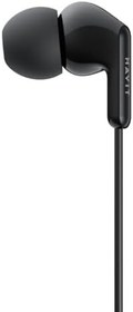 Resim Havit E335P Kulak İçi Kablolu Mikrofonlu Kulaklık 3.5mm Jack 1.2m Kablo (Siyah) 
