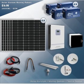 Resim Matech 8 KW Solar Paket Sistem 8000W/gün 