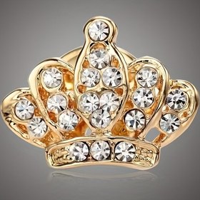 Resim 1 Adet Taç Şeklinde Yaka İğnesi, Zarif Her Mevsim Aksesuarı 