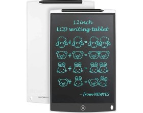 Resim Özbience 8,5 Inç Beyaz LCD Dijital Çizim ve Boyama Tableti Çocuklar Için 
