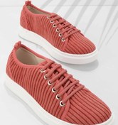 Resim Bambi Kirmizi Kumas Kadın Sneaker K01122000804 